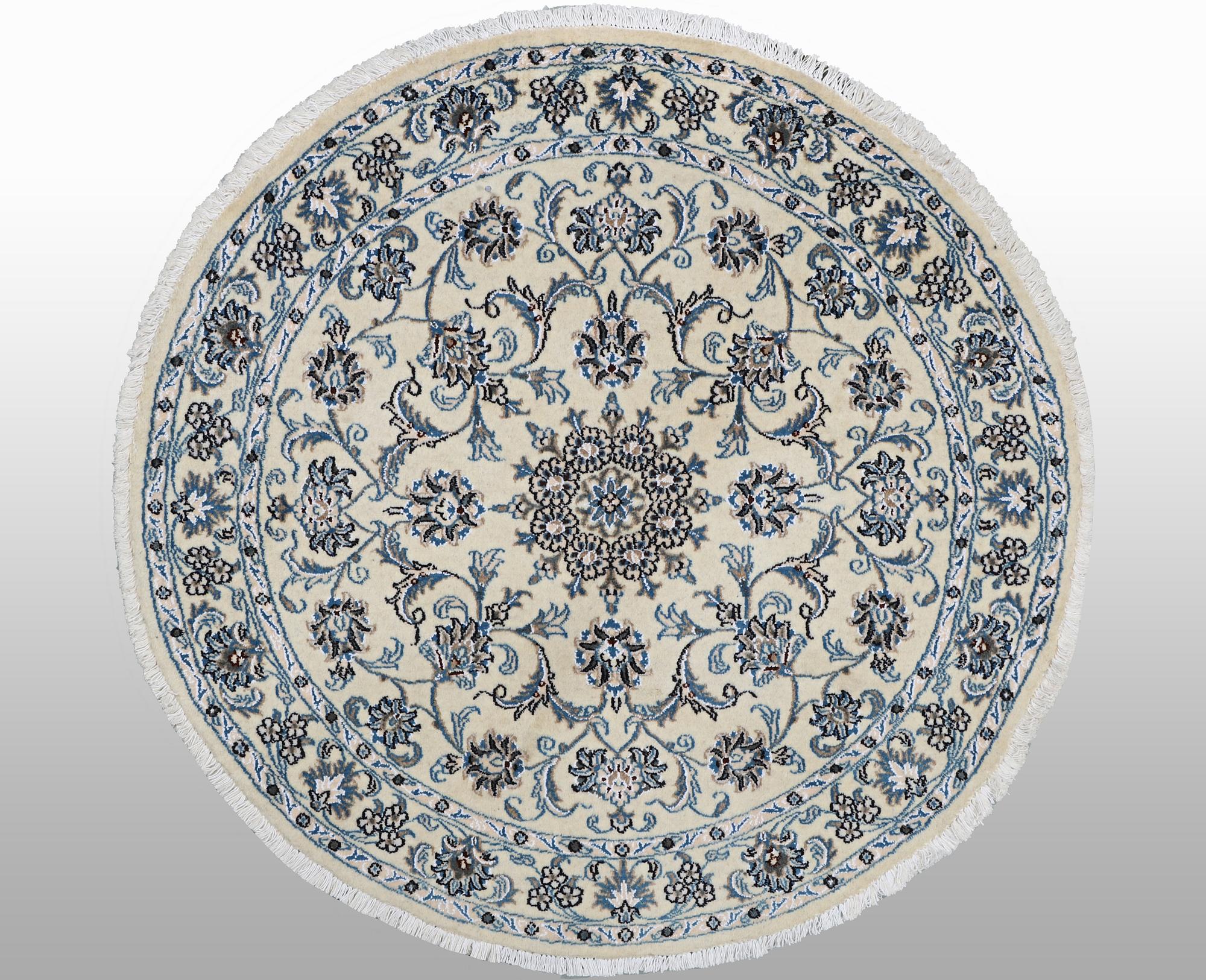 A rug, Nain, part silk, ca 316 x 136 cm.