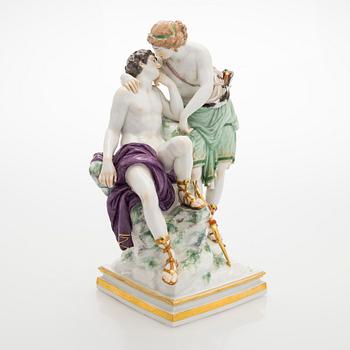 A porcelain figure group, probably Meissen, early 1900s.