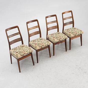 Svante Skogh, a set of four ´Rosetto´teak chairs, 1960's.