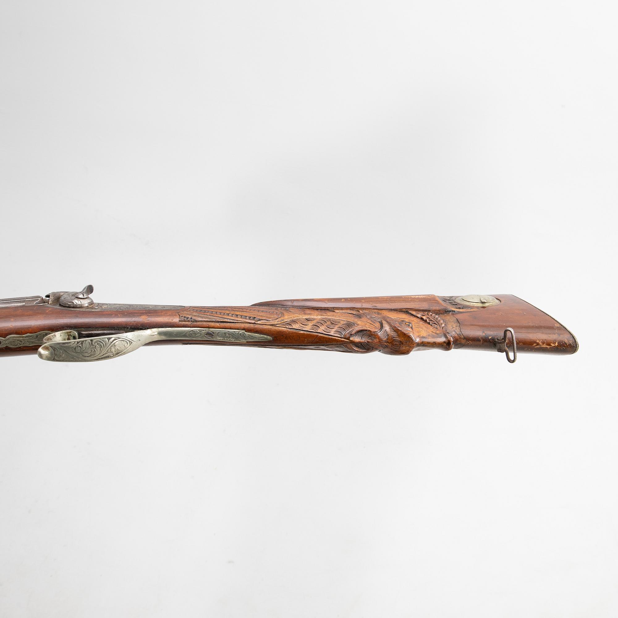 Hagelgevär slaglås, Damas Fin, Belgien, 1800-talets mitt / senare del.