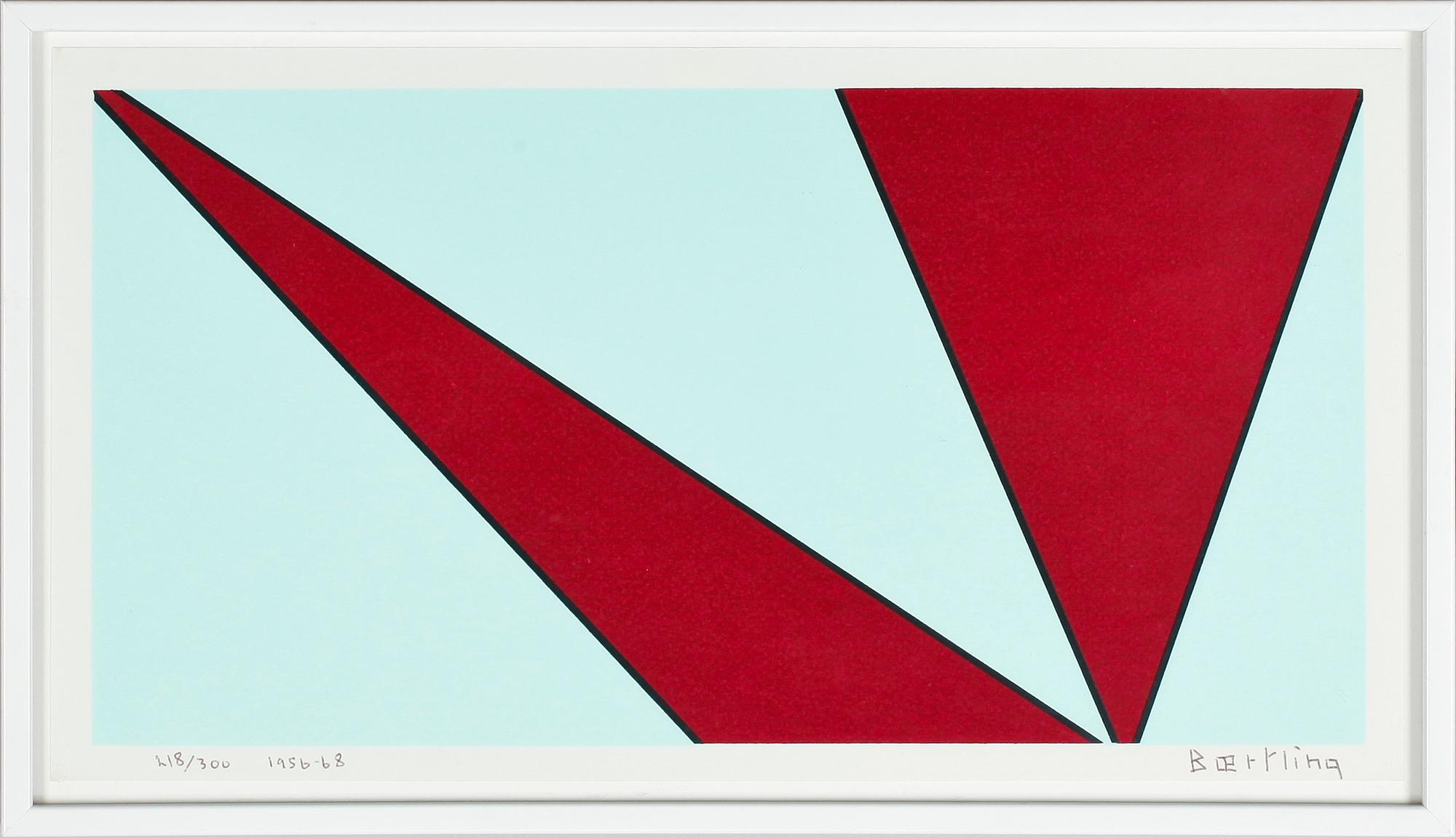 OLLE BÆRTLING, serigrafi, sign o numr 218/300. 1956-68.