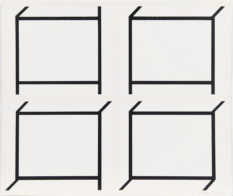 PORTFOLIO WITH SIX SERIGRAPHS, signed.