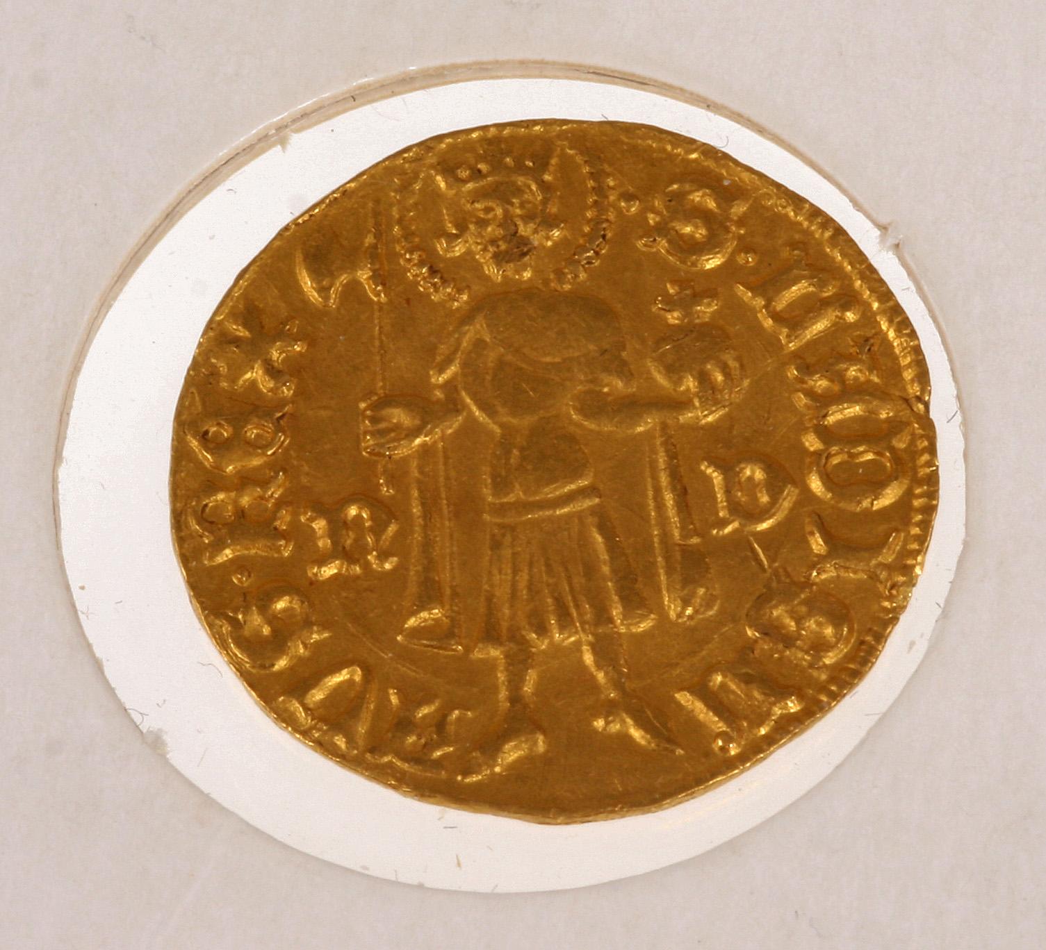 GULDMYNT, Sigismunddukat, Ungern 1386-1437. Vikt ca 4 gram.