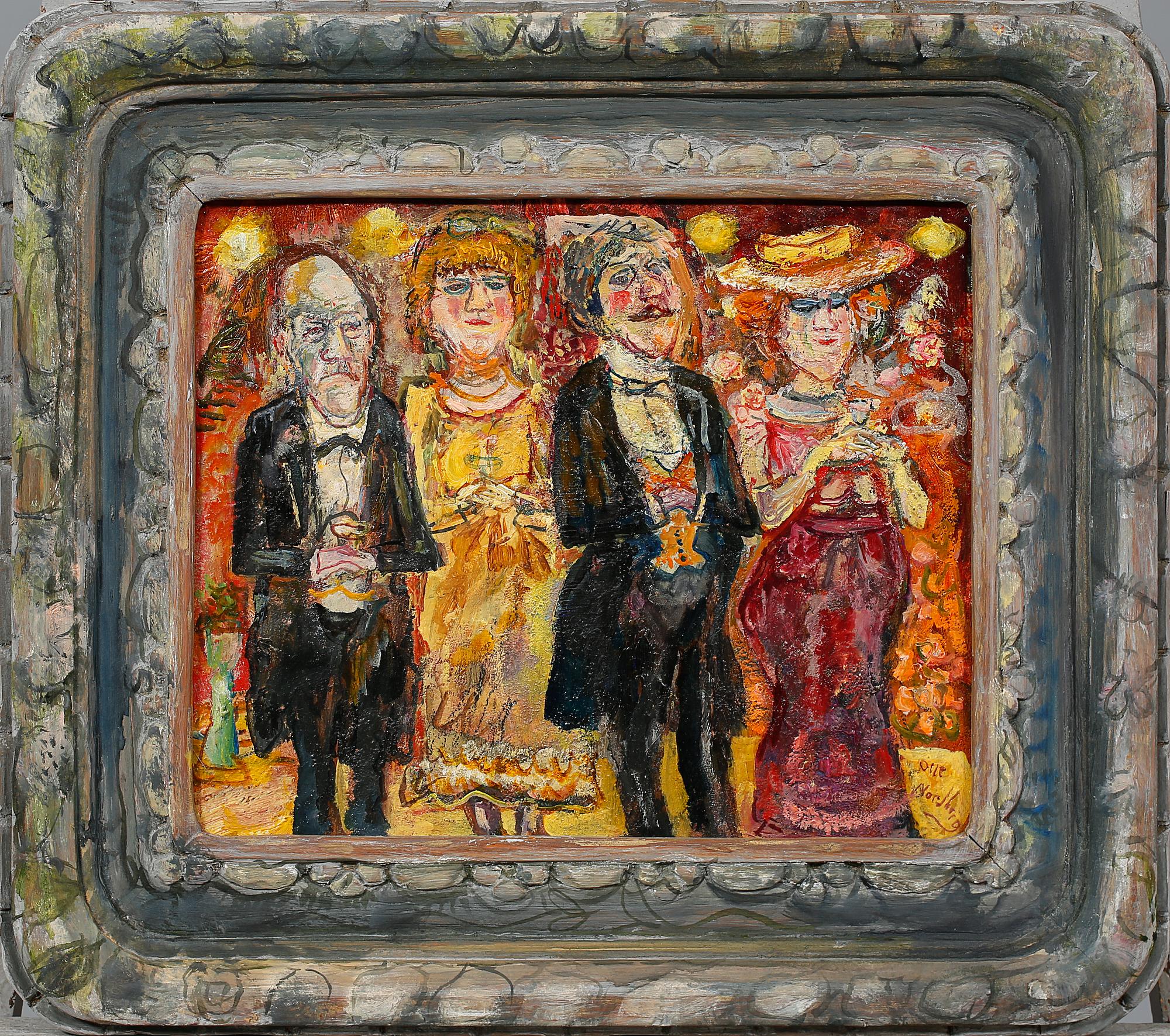 OLLE NORDBERG, olja på pannå, signerad.