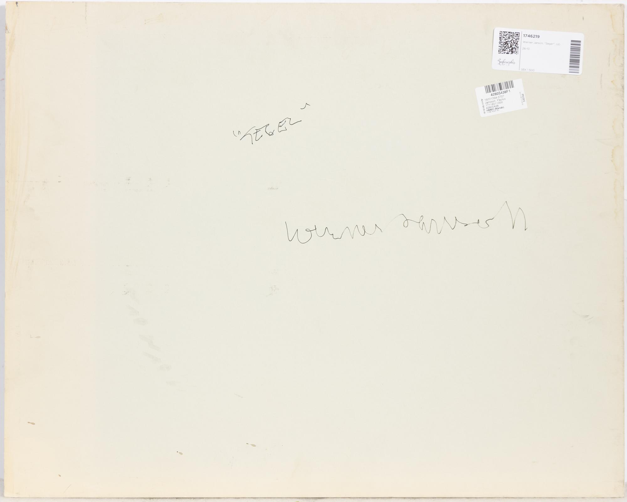 Werner Janson, "Seger".