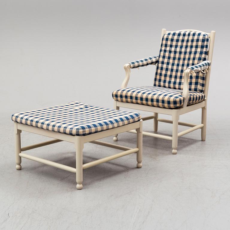 A pair of 'Medevi brunn' easy chairs by IKEA, late 20th century.