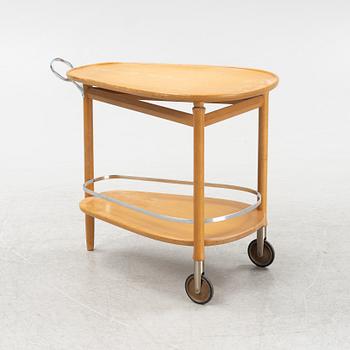 Axel Larsson, a serving trolley, model "1303", Svenska Möbelfabrikerna Bodafors, mid 20th Century.