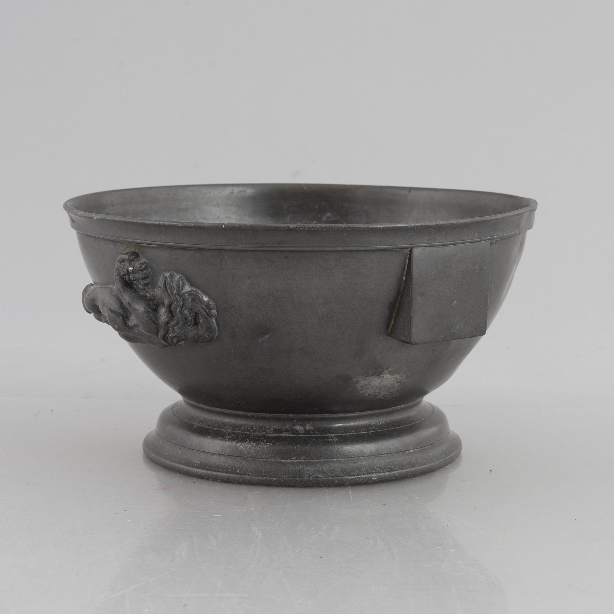 Anna Petrus & Estrid Ericsson, a model 326b pewter bowl, Firma Svenskt Tenn, Sweden, 1927.