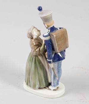 FIGURIN, porslin, Kungl. Dansk.
