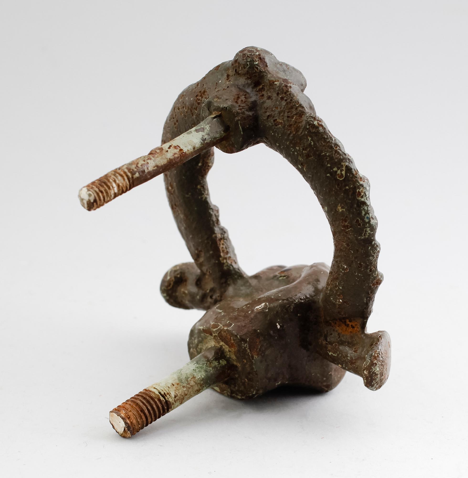 DÖRRHANDTAG, brons, sannolikt 1800-tal.