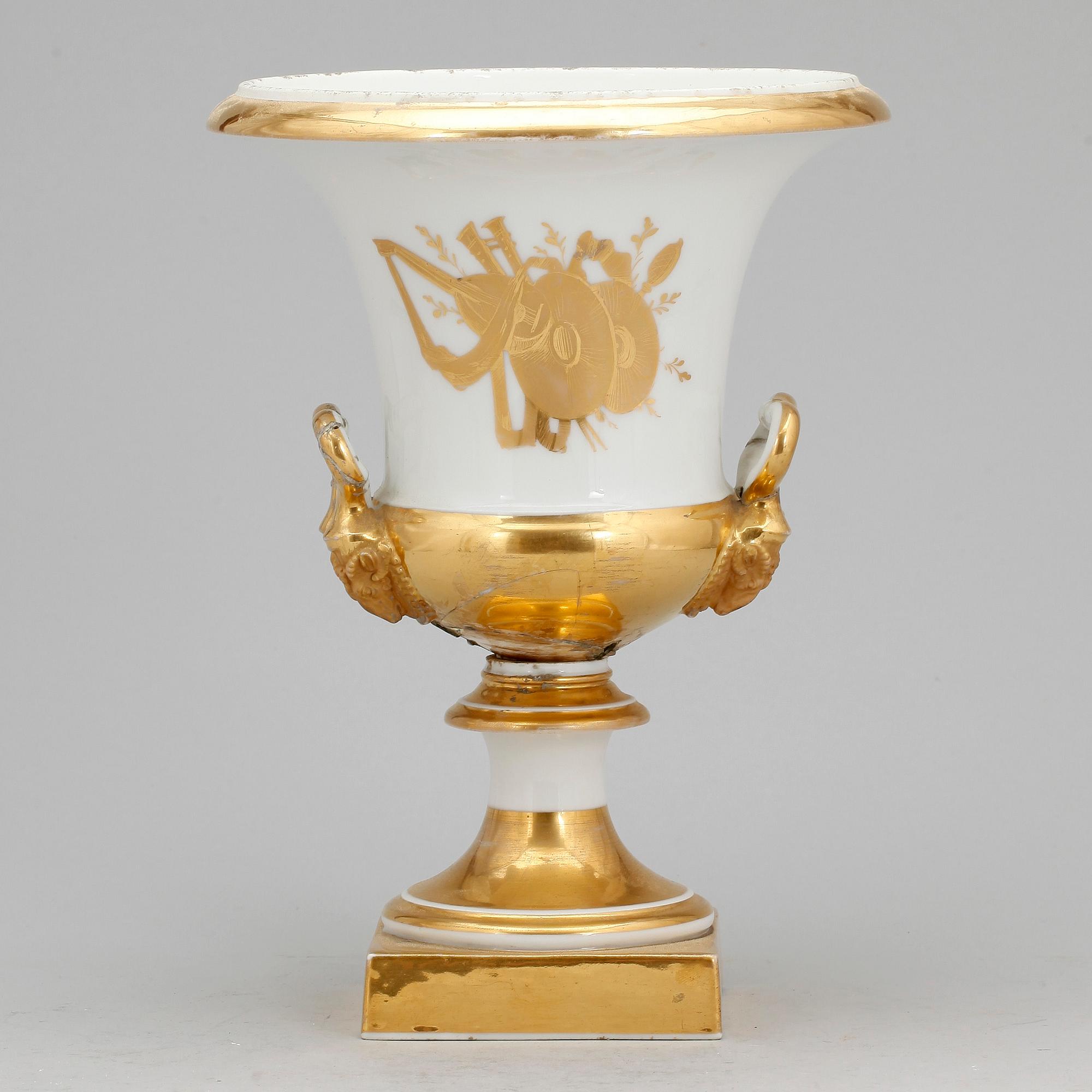 URNA, porslin, Empir, 1800-tal.