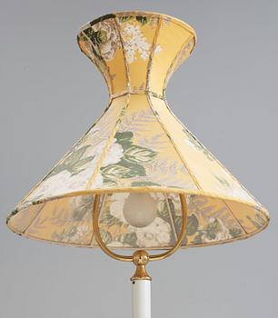 A Josef Frank brass and white lacquered table lamp, model 2464.