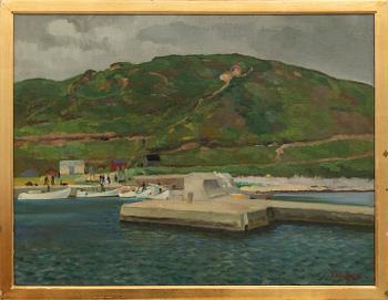 Fritz Kärfve, sydländsk hamn.