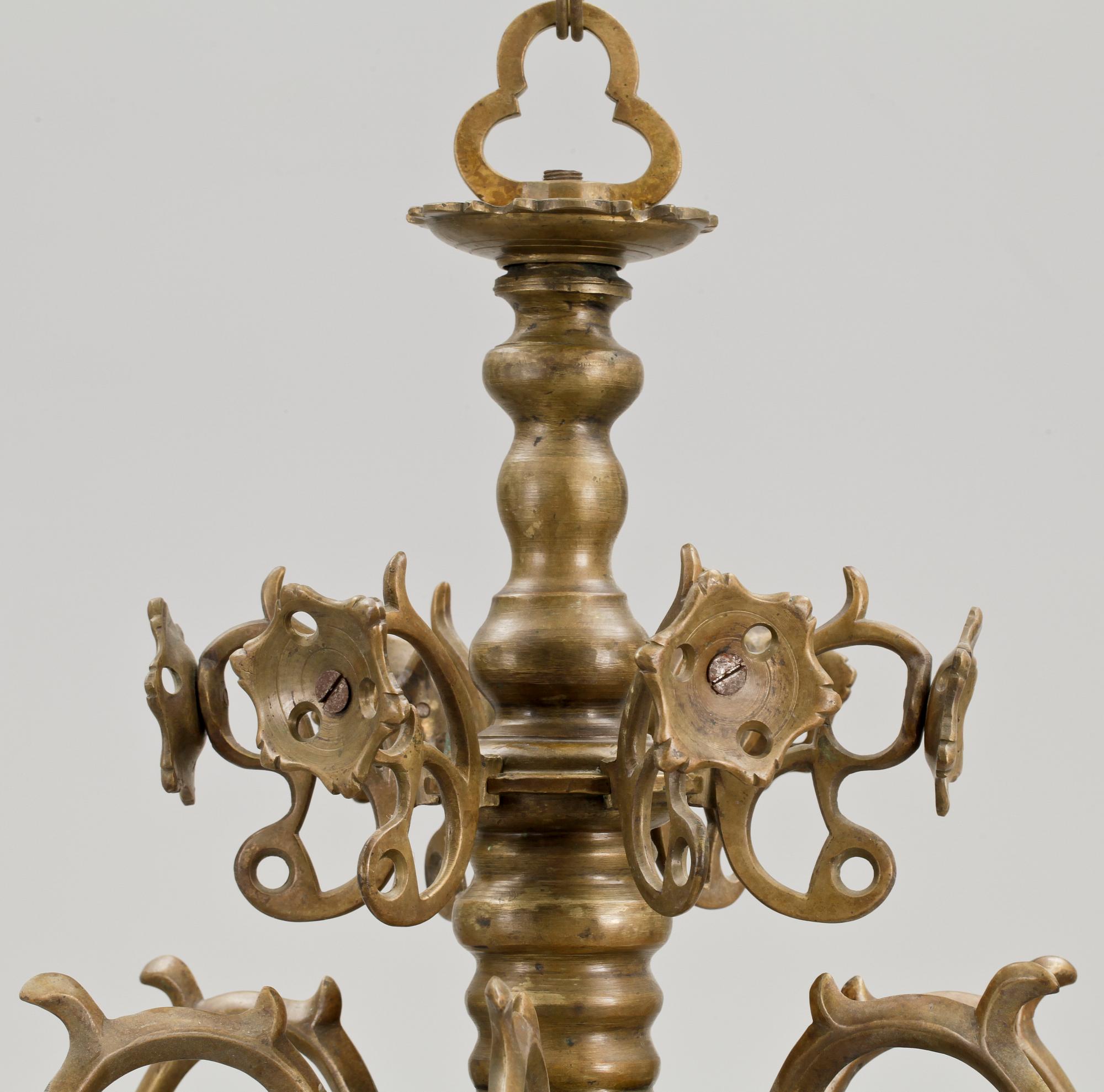 LJUSKRONA, barockstil, 1800-talets slut. H ca 50.