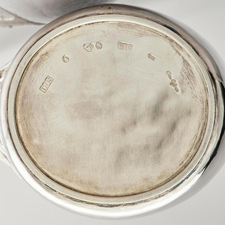 Olle Ohlsson, tekanna, sterling silver, Stockholm 1980.