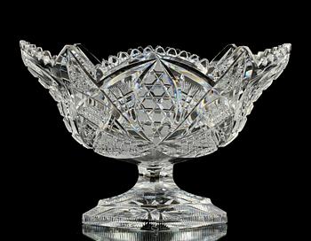 SKÅL PÅ FOT, glas, 1900-tal.