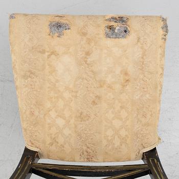 Four chairs, 19th Century.