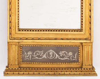 A late gustavian style mirror, first half of the 20th century.