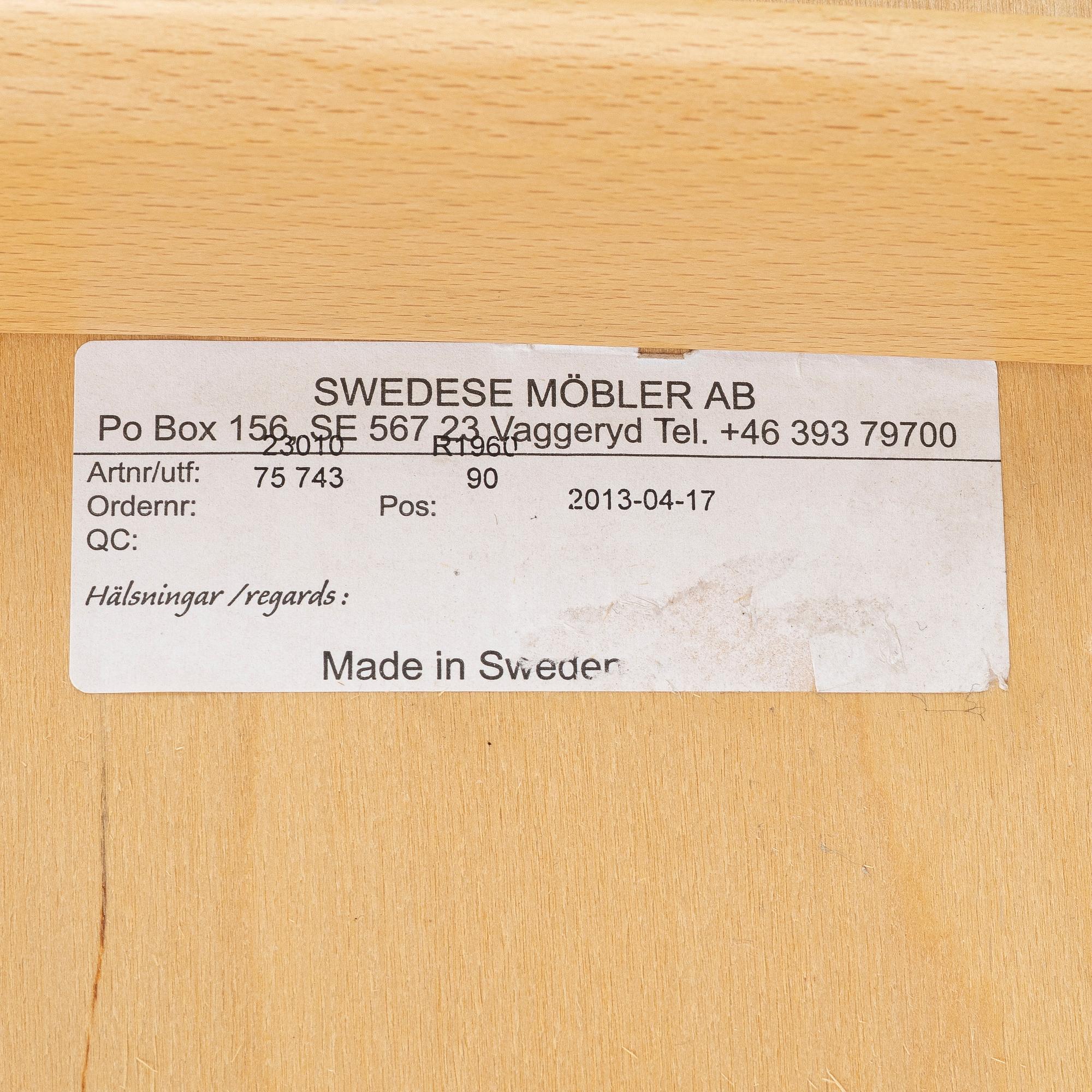 Yngve Ekström, fotpall "Lamino", Swedese, 2013.