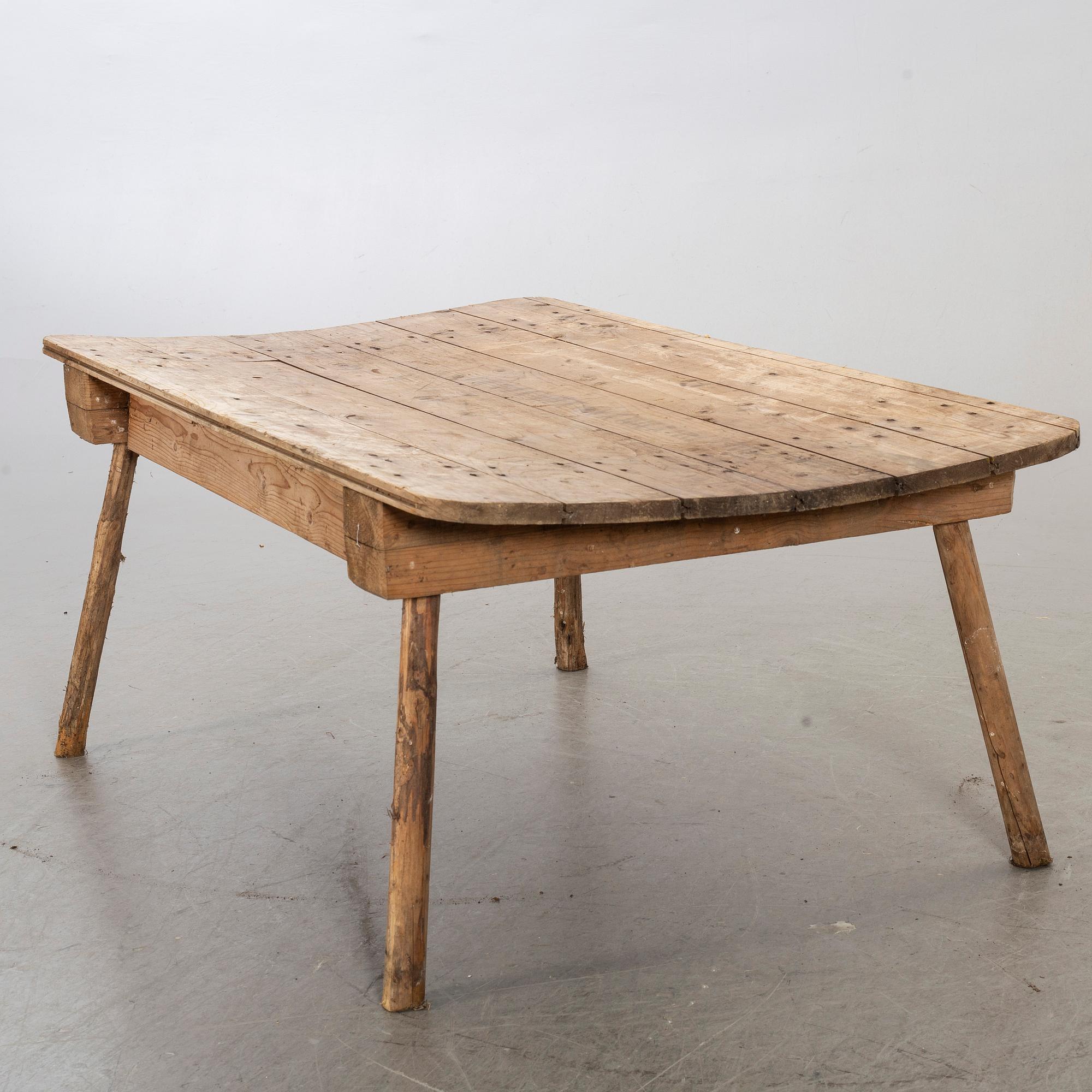 A 20th century slaughter table / garden table.