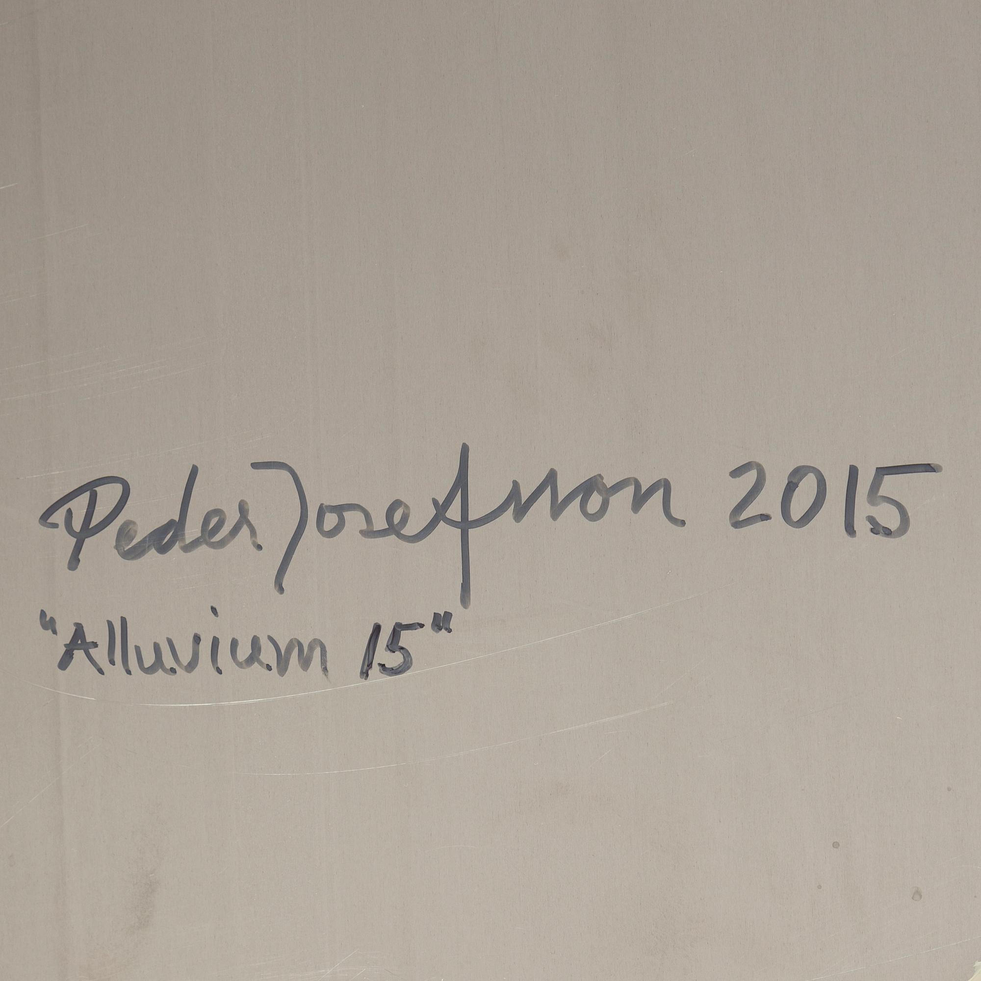 PEDER JOSEFSSON, olja på aluminium, signerad och daterad 2015 a tergo.