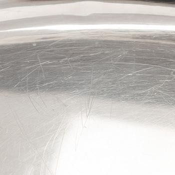 An 1890s Morozov silver serving dish from St. Petersburg.