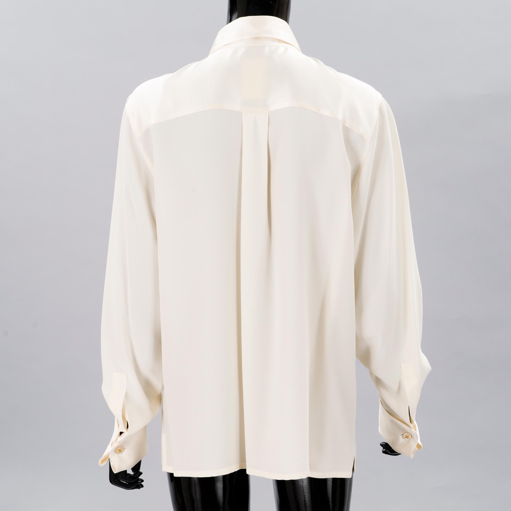 CHANEL, Three Vintage Silk Blouses.
