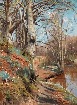 176. Peder Mork Mönsted, Spring landscape.