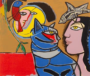 Beverloo Corneille, "Vrouw en kat".