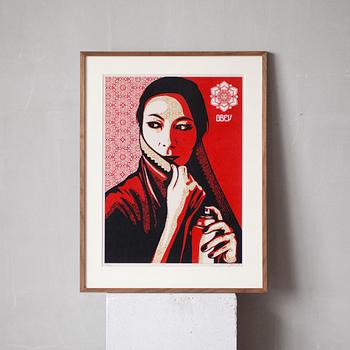 SHEPARD "OBEY" FAIREY, serigraph, "Commanda", signed and numbered 178/350.