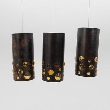 Ceiling pendants 3 pcs 1970s.