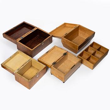 A collection of eleven boxes, 19th - early 20th Century.