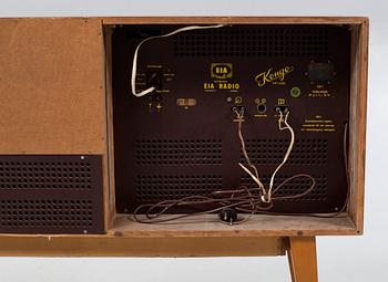 RADIOMÖBEL/VINYLSPELARE, EIA-radio, omkring 1900-talets mitt.