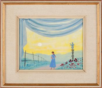 STELLAN MÖRNER, olja på pannå, sign.