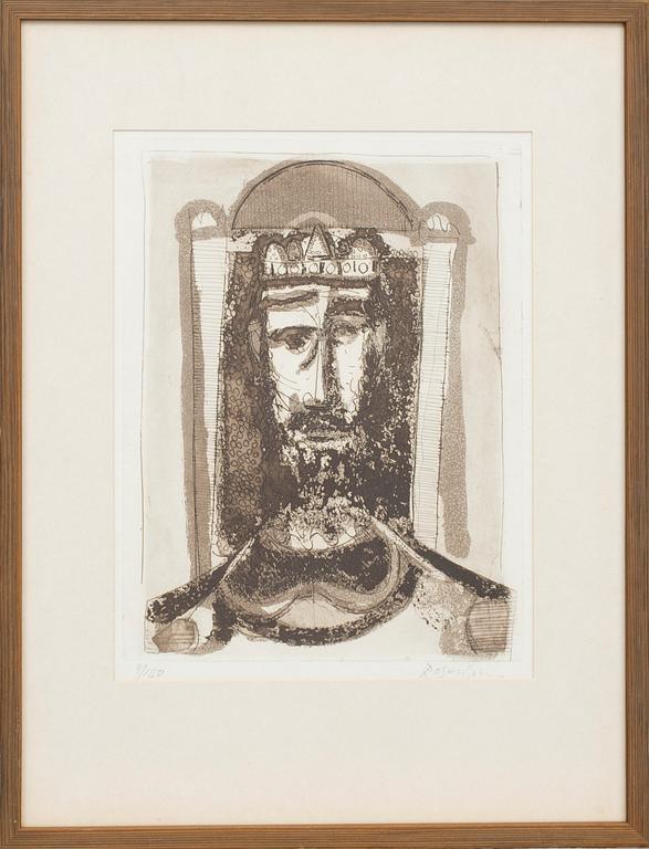 LENNART ROSENSOHN, 2 st, akvarell, signerad och daterad- 1985 och etsning signerad och numrerad 8/150,