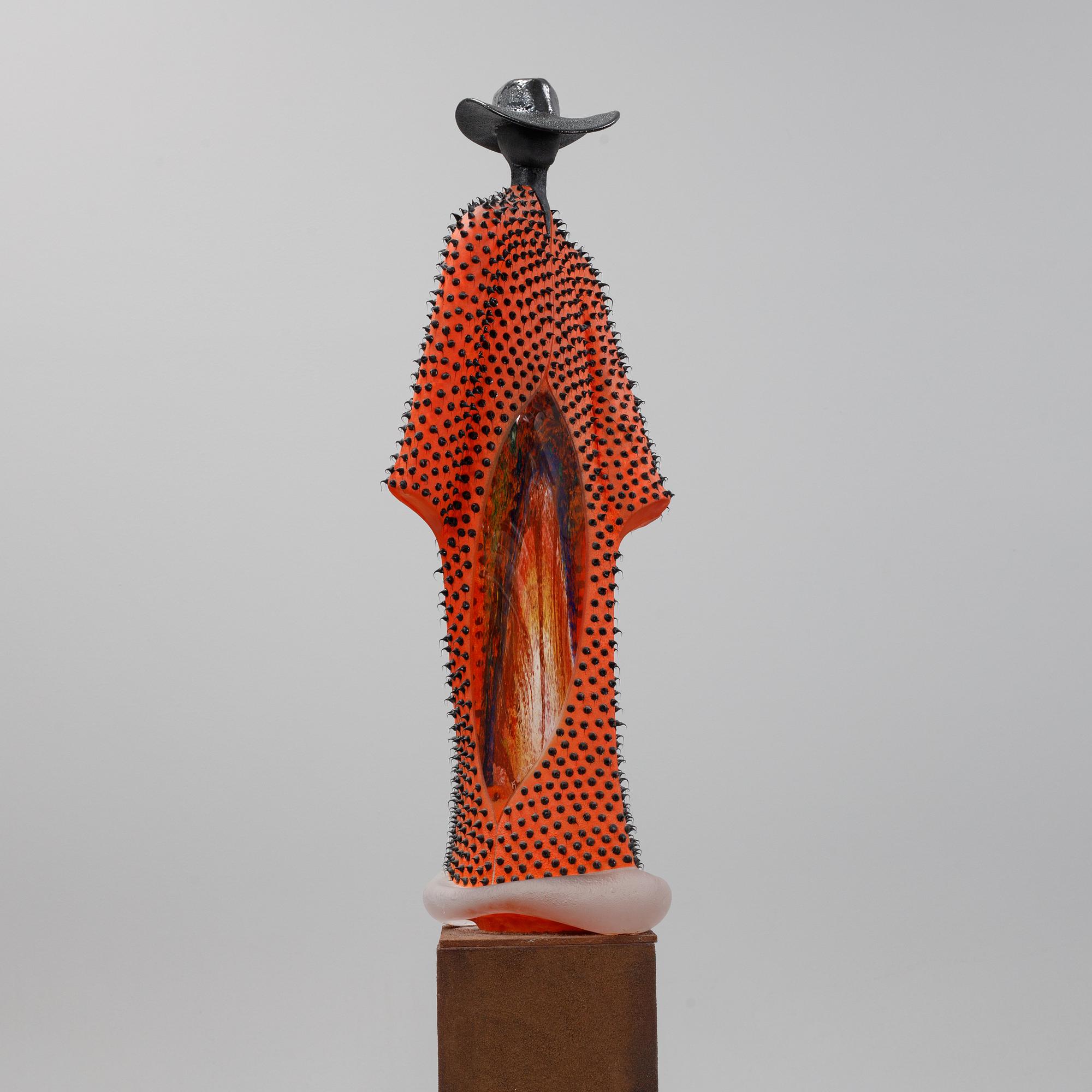 Kjell Engman, a unique glass sculpture, Kosta Boda, Sweden.