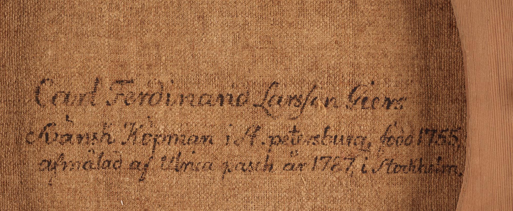 Ulrica Fredrica Pasch, "Carl Ferdinand Lorentz Giers" (1755-1798).