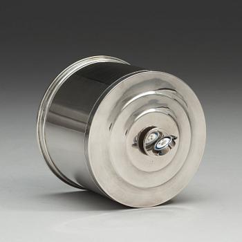 An Atelier Borgila sterling lidded jar, Stockholm 1936.