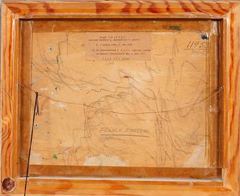 FRANK LEWIS EMANUEL, tillskriven, olja på pannå, signerad.