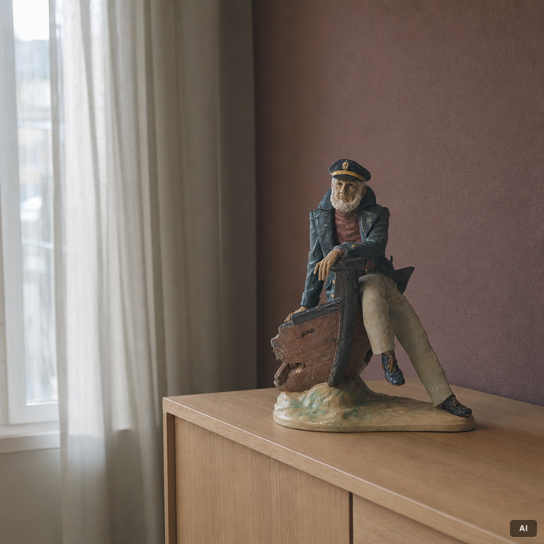 Salvador Furió, a 'Days of yore' figurine, Lladró, Spain, 1993-98.