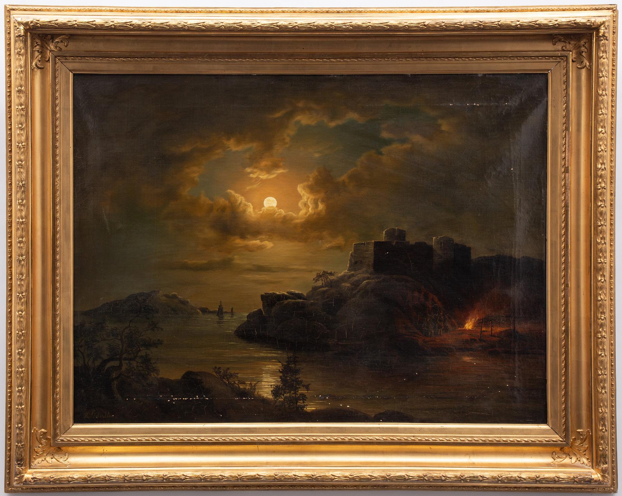 Herman Södersten, Moonlight over the Castle Ruin.