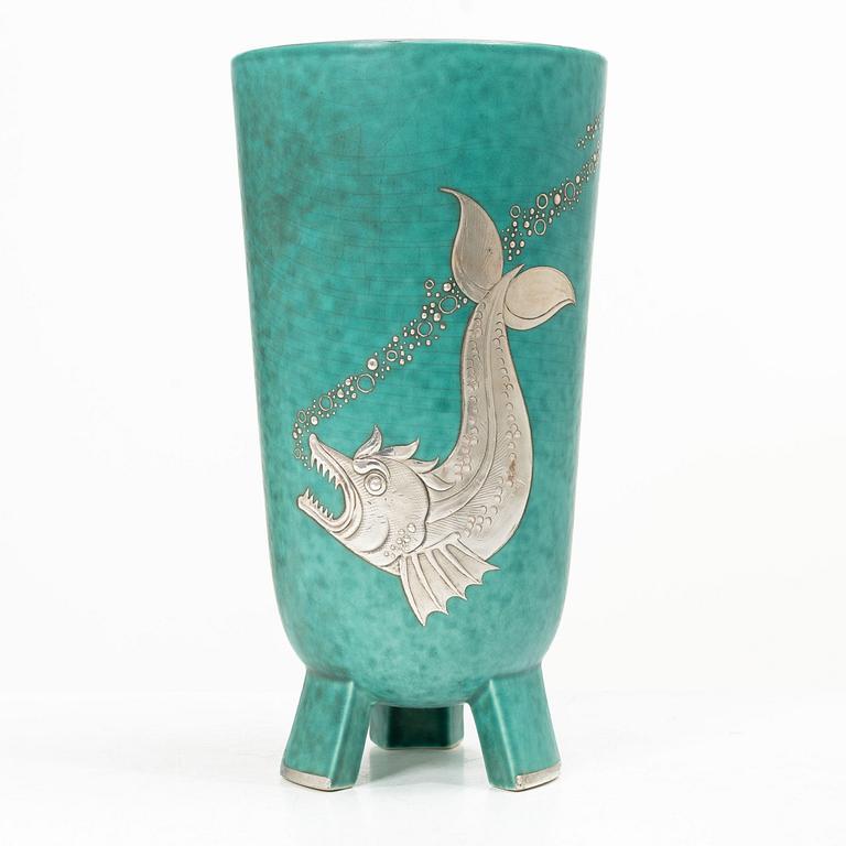 Wilhelm Kåge, Vase, “Argenta”, mid-20th century.