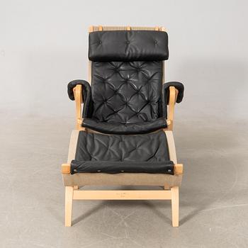 Bruno Mathsson, armchair with footstool, "Pernilla", Dux.