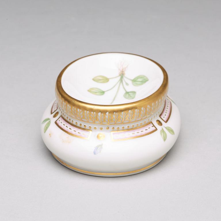 A Royal Copenhagen 'Flora Danica' salt, Denmark, 20th Century.