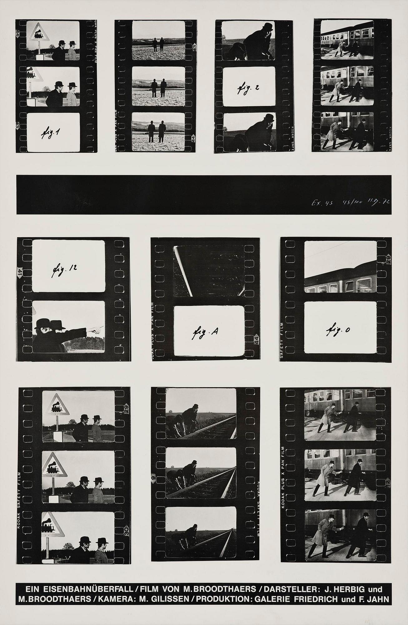 Marcel Broodthaers, "Ein Eisenbahnüberfall".