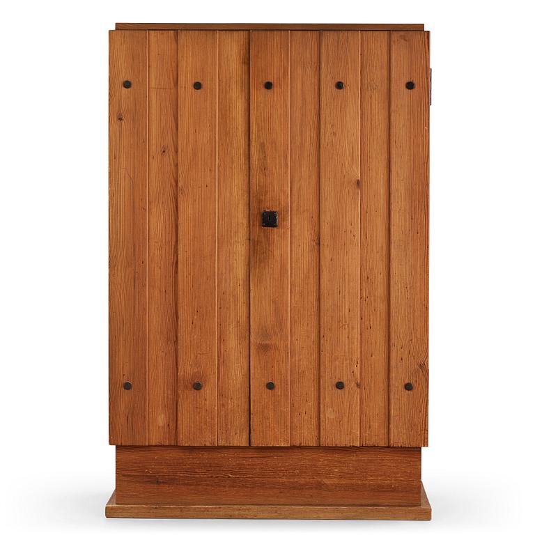 Axel Einar Hjorth, a stained pine "Lovö" cabinet, Nordiska Kompaniet, Sweden 1930's.