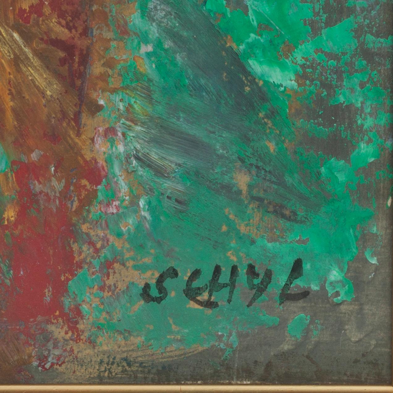 JULES SCHYL, olja på papper. Signerad och daterad 1950 a tergo.
