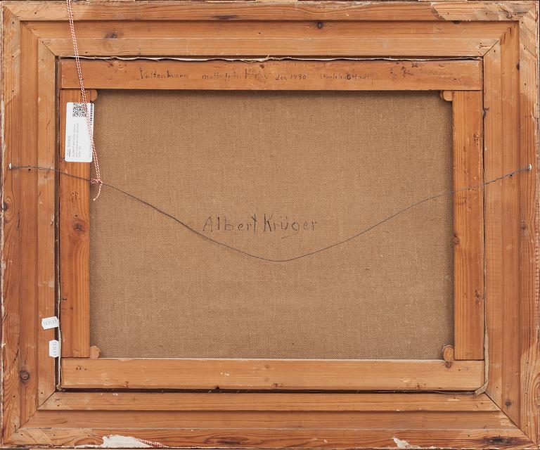 ALBERT KRÜGER, olja på duk, signerad och daterad- 1930.