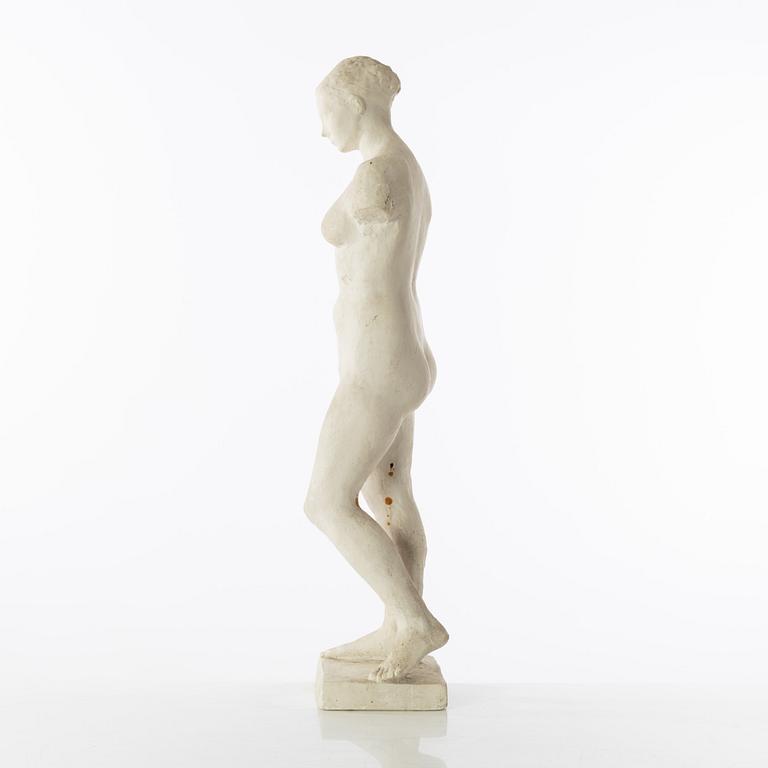 Gudmar Olovson, sculpture. Plaster. Unsigned. Height 59 cm, length 14 cm.