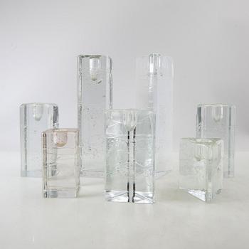 Timo Sarpaneva, candlesticks, 11 pcs, "Arkipelago", and candlesticks, 2 pcs, "Arktia", Iittala.